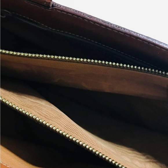Authentic Celine Brown Leather Tote Bag - Picture 4 of 13